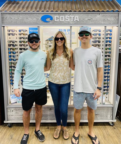 Costa sunglasses display in store